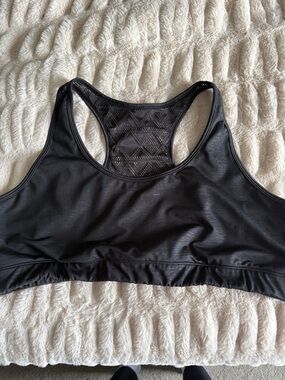 Black Racerback Sports Bra - Comfortable Everyday Support